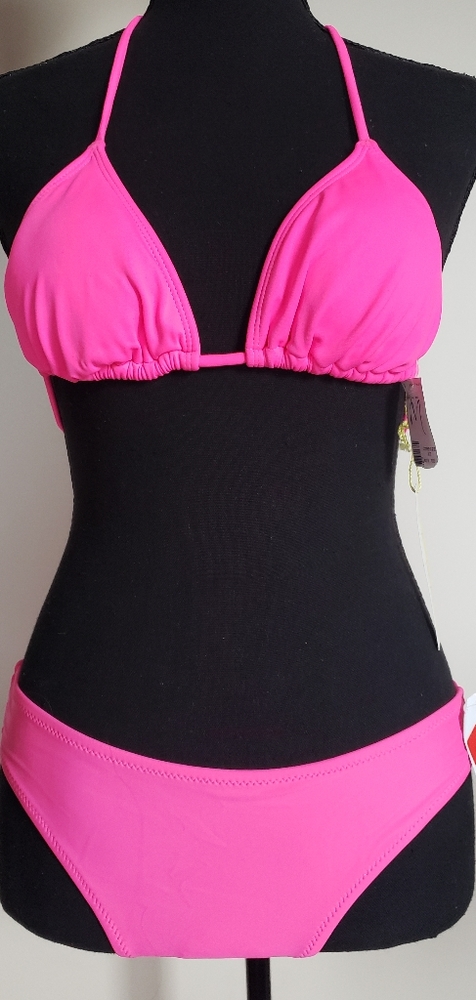 Pink Two-piece Hipster bikini